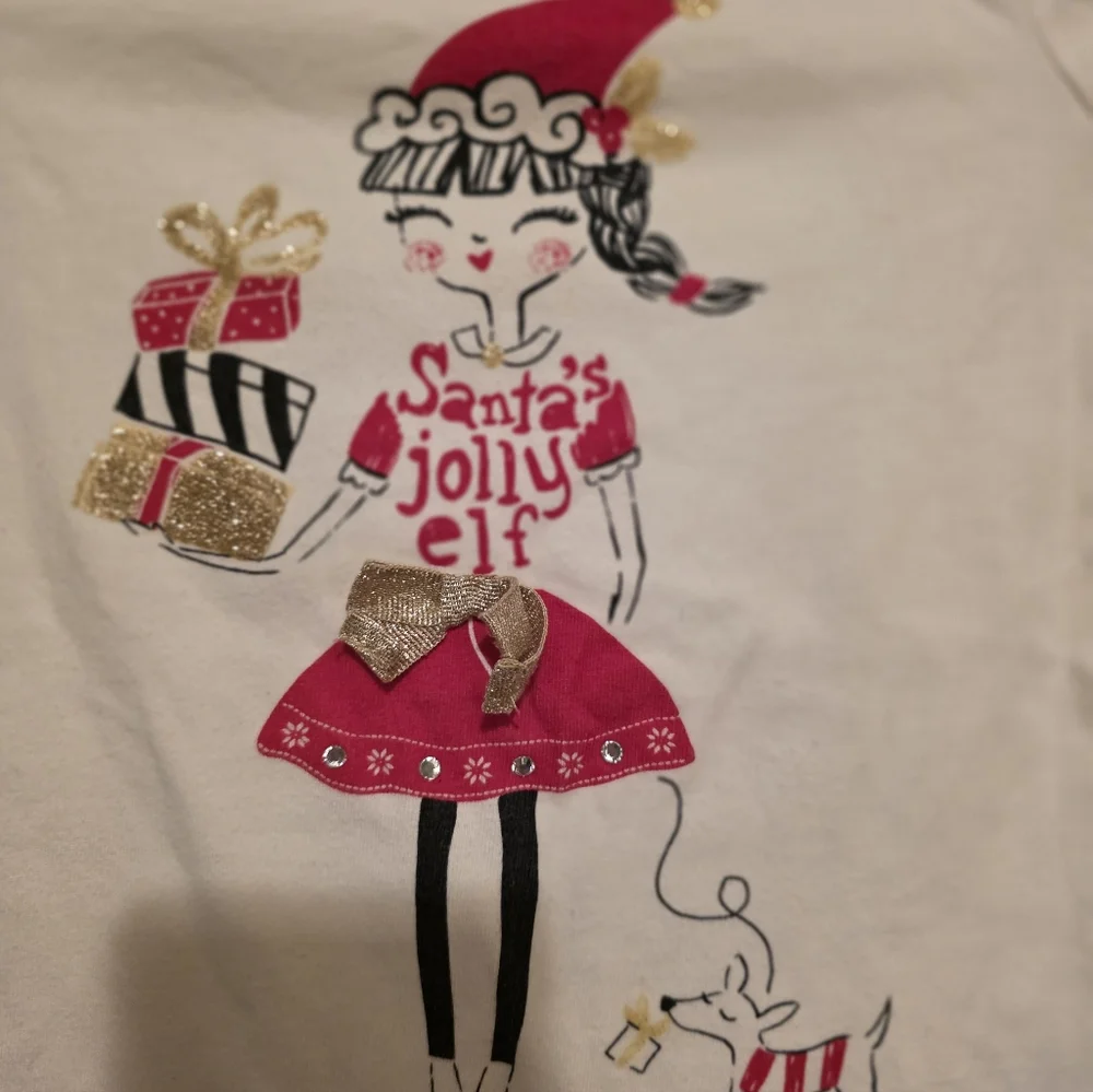 Gymboree Santa's Jolly elf shirt size 4
